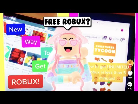 I Tried Free Robux Tik Toks To See If They Really Work Roblox