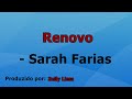 Renovo - Sarah Farias playback com letra