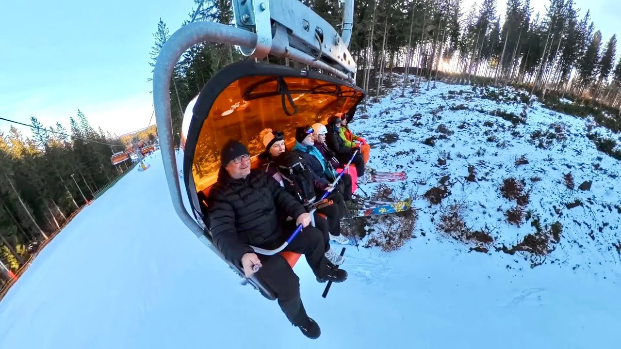 Karpacz. Wjazd wyciągami narciarskimi z Karpacza na Śnieżkę  (na Kopę pod Śnieżką)