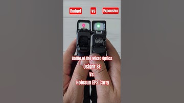 Which are you taking? Battle of the micro optics. Osight SE red dot vs Holosun EPS Carry green dot.