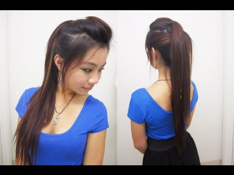 Trendy Layered Rocker-Inspired Ponytail