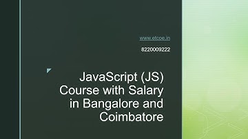 JavaScript JS Course with Salary in Bangalore and Coimbatore-www.etcoe.in