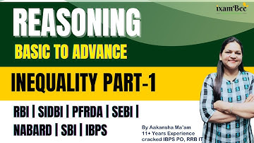 INEQUALITY PART-1 | REASONING | By Aakansha Ma