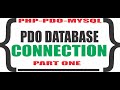 Pdo database connection  using php