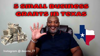 5 Small Business Grants In Texas