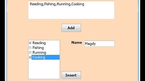 Visual Basic.net: How to insert all items CheckedListBox with checkstate to sql database