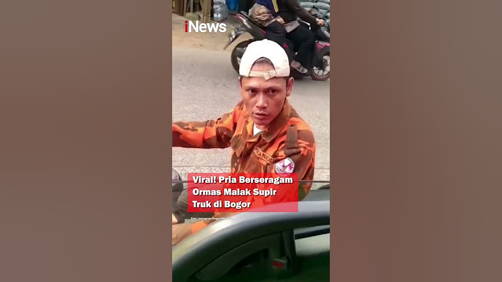 Viral! Pria Berseragam Ormas Malak Supir Truk di Bogor #shorts