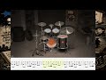 Soda Stereo Musica Ligera - Only Drum with sheet music how to play Tutorial #drumtrack #tutorial