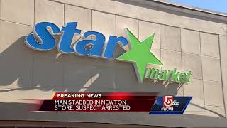 Man, 79, stabbed inside Newton grocery store