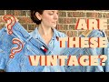 Identify VINTAGE JEANS | How to | LEVI'S | LEE | TOMMY