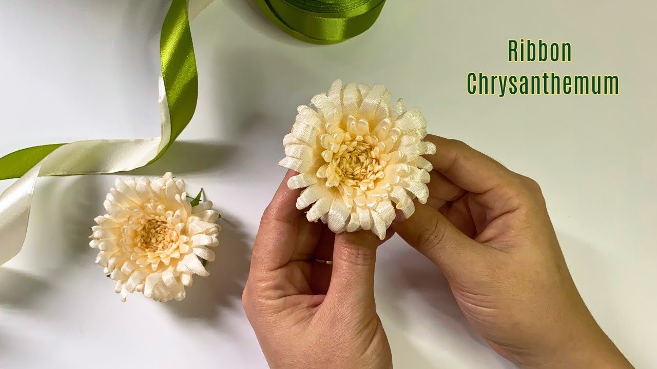 How to make daisies from ribbon: simple and creative craft flower ...