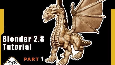 Blender 2.8 Tutorial How To Make  A Dragon Step by Step Part 1