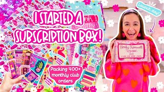 I JUST LAUNCHED A SUBSCRIPTION BOX! 😍 Packing 400+ Shop Orders ✨ STUDIO VLOG screenshot 4