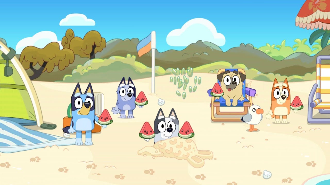 Bluey: Watermelon Party 04 - YouTube