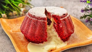 बिलकुल आसानी से बनाये रेड वेलवेट लावा केक, Red Velvet Lava Cake , Christmas Special Recipe by Dipika