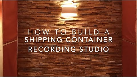 How I Built A Shipping Container Recording Studio // Building Rawcus Studios