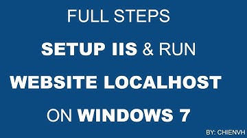 Full Steps Setup IIS & Run Website Localhost on Windows 7