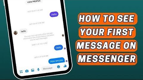 How to See First Message on Messenger Without Scrolling | New Messenger Trick