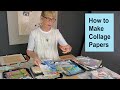 How to Make Collage Papers, Part I / Art with Adele