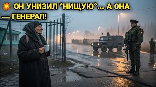 видео: «НИЩАЯ СТАРУХА?» Прапорщик унизил мать солдата на КПП… Но не знал, что она — ГЕНЕРАЛ-ЛЕЙТЕНАНТ 💥 картинка: «НИЩАЯ СТАРУХА?» Прапорщик унизил мать солдата на КПП… Но не знал, что она — ГЕНЕРАЛ-ЛЕЙТЕНАНТ 💥