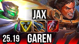 JAX vs GAREN (TOP) | Legendary, 12/3/5 | KR Diamond | 25.19