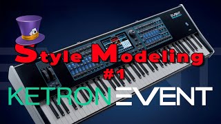 Ketron Event - editing of the converted rhythm in Modeling mode - MIDI Style