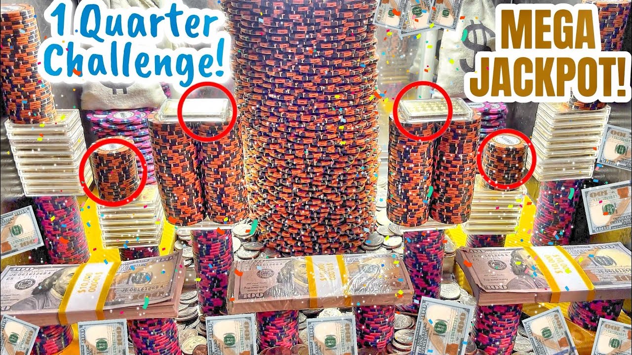 1 Quarter Challenge: ДЕЙСТВИЕ с высокими ставками на монетоприемнике с высоким лимитом!