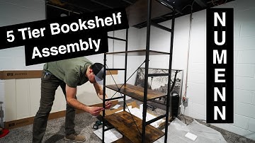 NUMENN | 5 Tier Bookshelf Assembly