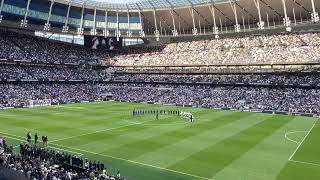 Spurs fans sing God Save the King | Queen Elizabeth II Tribute in Tottenham Hotspur Stadium EPL