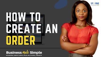 How To Create An Order | Stride ERP