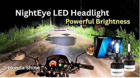 Best NightEye LED Headlight For Honda Shine | Cheap & Best Headlight For Bikes | Superb Brightness
