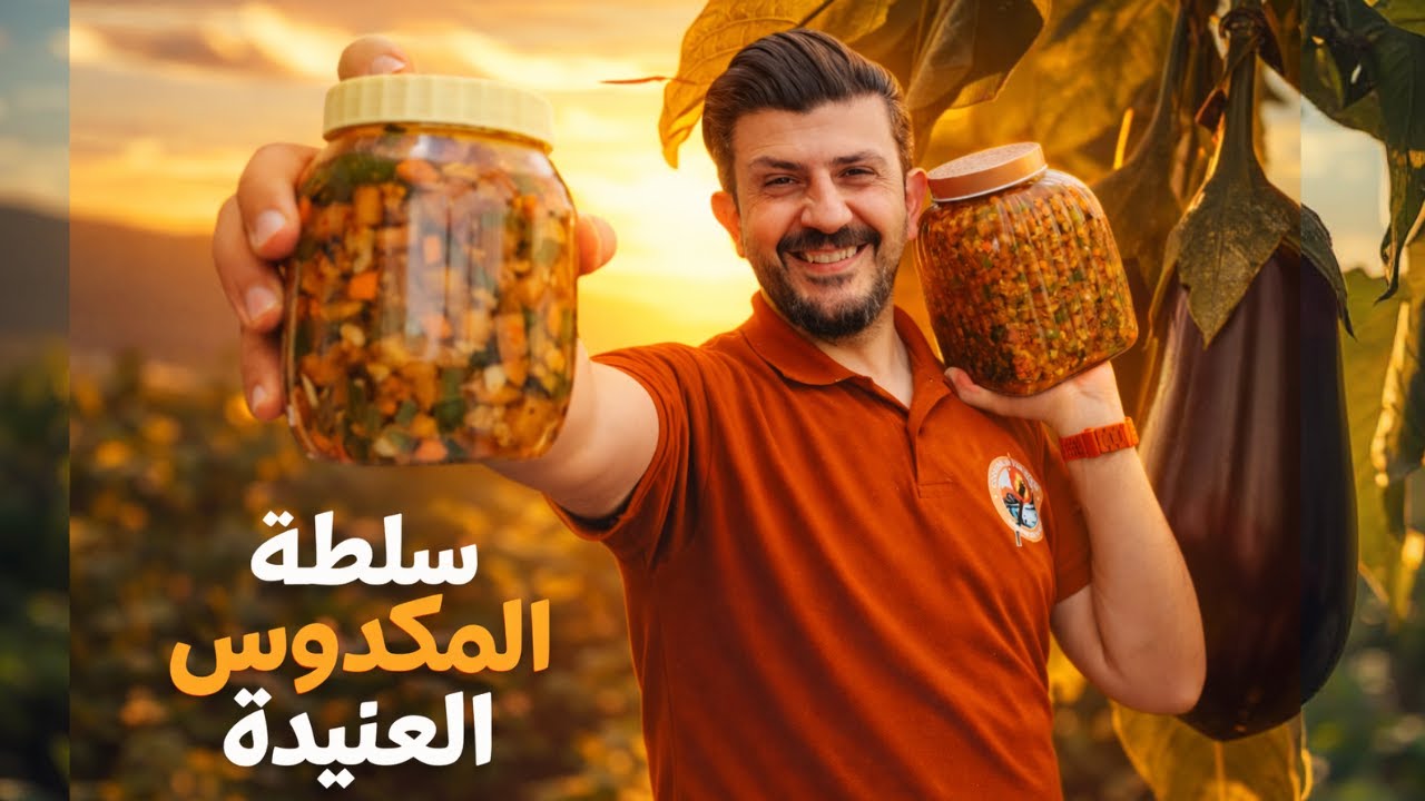 سلطة مكدوس الباذنجان الرهيبة 🍆 سهلة وسريعة على الطريقة الأصلية!