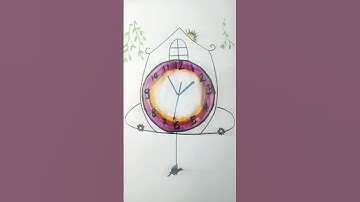 how to draw wall clock ⏰#shorts#viral#trending