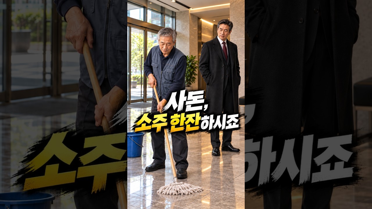 청소하는 사돈을 본 회사 사장이 석 달 동안 뒷문으로 다닌 이유 #shorts #감동