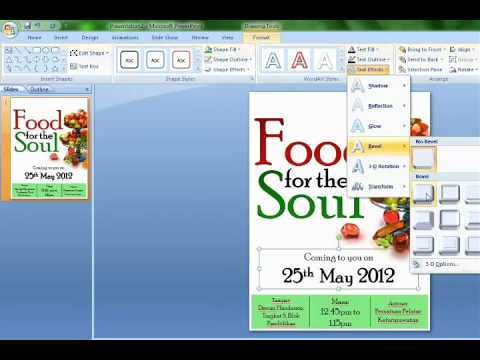 Poster Making Using Microsoft Powerpoint Youtube