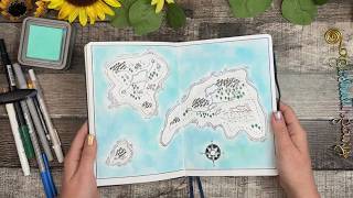 Adventure Map Journal Spread