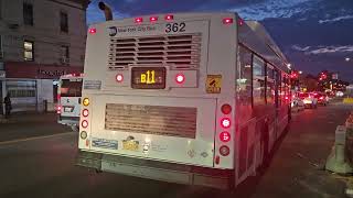 2011-2013 New Flyer C40LF CNG Bus #362 on The Sunset Park Bound B11 Bus To Sunset Park