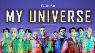 BTS (방탄소년단) feat. Coldplay - 'My Universe' Lyrics (Rom\/Eng Color\/gif coded lyrics)