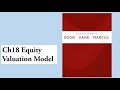 Investment  chapter 18 equity valuation model