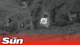 Ukrainian intelligence units target Russian vehicle hidden in camouflage screenshot 4