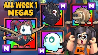 I Made EVERY Week 1 MEGA Halloween Pet in Adopt Me 😱🌈👻