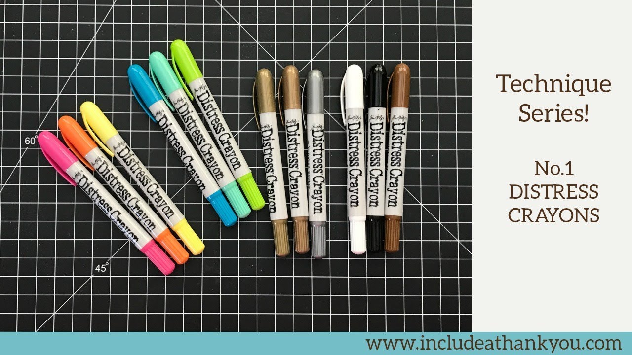 Card Making Tutorial | Technique Series No.1 | Distress Crayons - YouTube