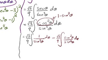 Trigonometric Substitution Example 5