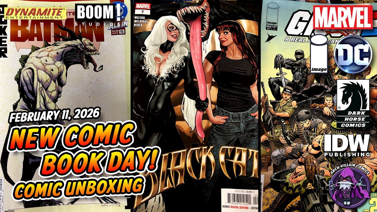 Новый день комиксов - Распаковка комиксов Marvel и DC 11 февраля 2026 г. - Новые комиксы на этой ...