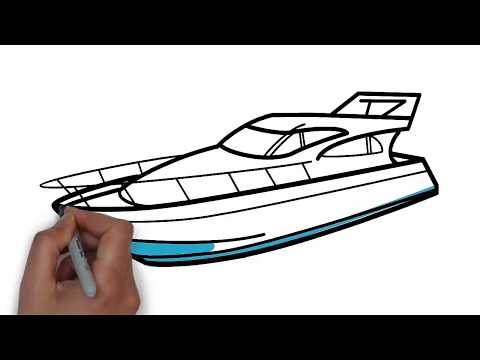 Video: How To Draw A Yacht