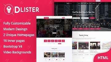 Dlister - Directory Listing HTML Template | Themeforest Website Templates and Themes