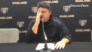 Oakland coach Greg Kampe says being short on guards without Nick Daniels and Collin Weaver has hurt