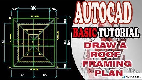 AUTOCAD - DRAW A ROOF FRAMING PLAN