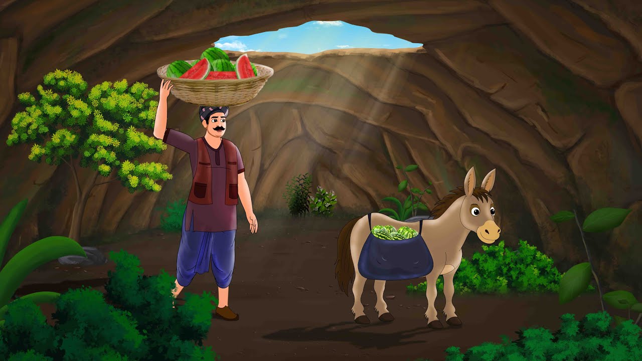 तरबूज का रहस्यमई जादुई बीज | Hindi Story | Moral Stories | cartoon story #cartoon