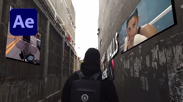 How to attach images videos or text to walls in - After Effects tutorial | 3D Camera tracking